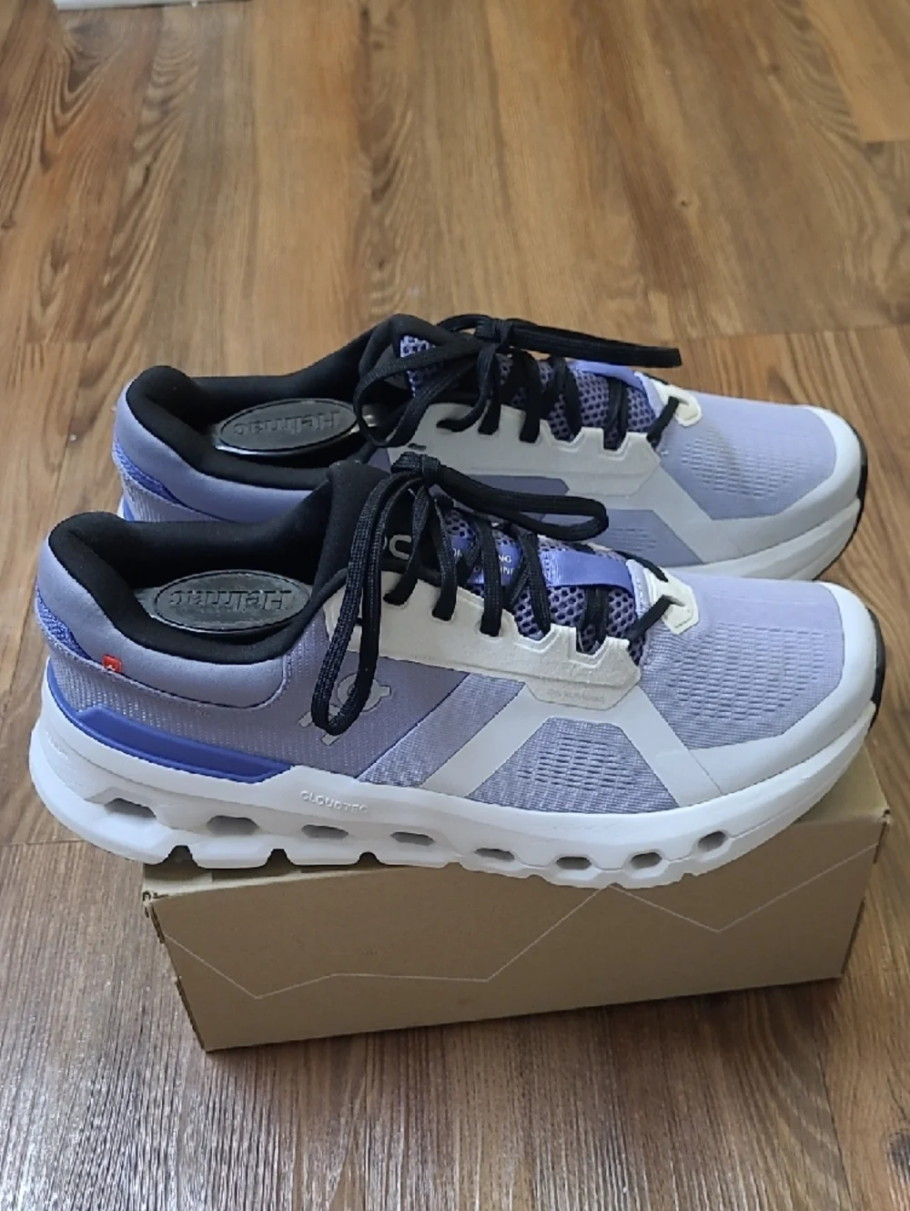 On Running Women's Lavender and White Athletic Sneakers